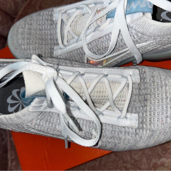 Nike Air Vapormax 2021 FK FlyKnit grey and ice blue - Picture 5 of 10